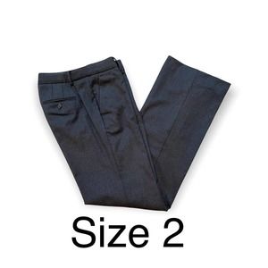 Talbots Windsor Italian Flannel Pants 2 Gray